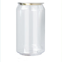 Bouteilles et pots transparents en PET pour aliments et boissons, avec couvercle en aluminium à ouverture facile, pour jus, lait, café
