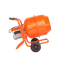 Malaxeur à mortier portable, petit malaxeur à béton électrique mobile auto-chargeant, malaxeur volumétrique portable