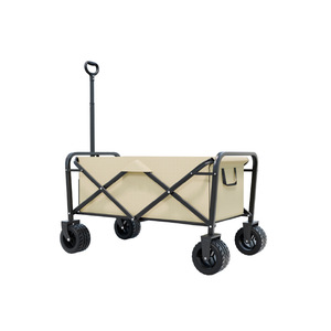 Outdoor Camping <b>Trolley</b> <b>Foldable</b> 4-Wheel Swivel Wheels Large Capacity Detachable For Shopping And Stalls - Product Image 2