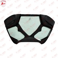 Capot moteur en fibre de carbone sèche Z-ART pour Ferrari 488 Spyder, capot moteur en fibre de carbone préimprégnée pour 488 Spyder, capot arrière transparent