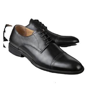 High Quality Trendy Men's Genuine Leather Oxford Lace-Up Closure <b>Pointed</b> Toe Office Career Casual Dress Shoes Patchwork - Product Image 1