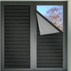 Protection de la vie privée <span class=keywords><strong>Film</strong></span> teinté pour fenêtre Noir Couverture de fenêtre statique <span class=keywords><strong>Film</strong></span> <span class=keywords><strong>occultant</strong></span> pour fenêtre - Product Image 5