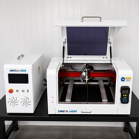 Machine de découpe laser à fibre de précision à contrôle facile XT-4040 CNC AI pour la découpe de plaques signalétiques métalliques/litaines et de petites pièces