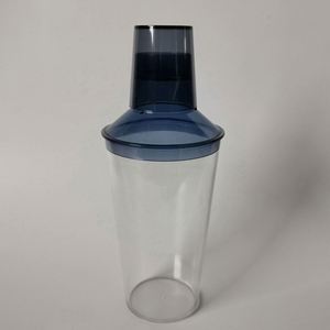 Coctelera de Plástico Acrílico Transparente Negra, Mezcladora de Bebidas, Kit de Coctelera para Martini, Coctelera Boston - Product Image 4