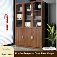 WJG-259X Armoire de classement de bureau en bois commerciale avec vitrine anti-explosion, bibliothèque et étagère modulables