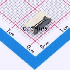 XW0520012-090R-001 FFC/FPC Connector SMD,P=0.5mm,Horizontal Mount Connector Flip Cover Type Bottom Contact 9P 0.5mm - Product Image 1
