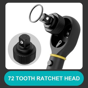 1/2-Inch Drive 72-Tooth <b>Torque</b> Wrench 210 Nm <b>Torque</b> Wrench <b>Set</b> with 17, 19, 21mm <b>Sockets</b> and for Bike Repair - Product Image 4