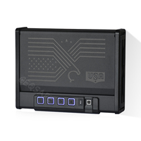 CEQSAFE Nouveau Coffre-fort Numérique Biométrique à Empreinte Digitale Type C pour Voiture – Boîte de Sécurité pour Arme à Feu