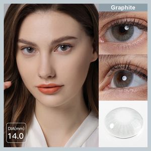 Livraison Gratuite Magister Queen Graphite Prescription Power Lentilles De Contact Lentilles De Contact De Couleur Lentillas De Colores - Product Image 2