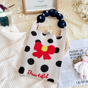 Nuevo lindo Mini Bolso pequeño <span class=keywords><strong>de</strong></span> punto versátil impermeable bolso <span class=keywords><strong>de</strong></span> teléfono móvil bolso <span class=keywords><strong>de</strong></span> hombro cruzado <span class=keywords><strong>de</strong></span> moda con cierre <span class=keywords><strong>de</strong></span> cremallera - Product Image 5