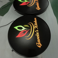 En gros en plein air 3D Ronde acrylique light enregistrez-vous Publicité Lumière Boîtes
