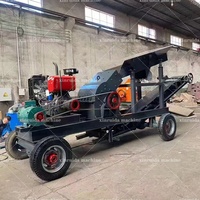 Concasseur à marteaux mobile pour le concassage fin du minerai de manganèse, concasseur à marteaux mobile à moteur diesel pour le minerai de fer, concasseur à marteaux portable pour la bauxite