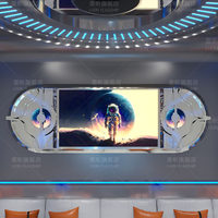 Kaca Cermin Infinity Kustom untuk Dekorasi Dinding Klub Malam, KTV, Bar, Lounge, Dekorasi Klub Modern, Hiasan Dinding dengan Lampu Kipas