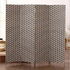 Pas cher 4/6/8 Panneau Rotin Paravent Séparateur de Pièce Salon <span class=keywords><strong>Cloison</strong></span> Séparateur Japonais Papier Diviseur Panneaux Wickers - Product Image 5