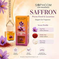 Diffuseur de parfum pour voiture 8 ml, flacon en verre avec couvercle en bois, désodorisant suspendu, marque privée, fabricant OEM sur mesure
