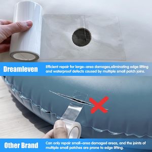 Прозрачный надувной ремонтный комплект из ТПУ, водонепроницаемая ремонтная лента для надувных конструкций, для автодомов, навесов, тентов, брезента, палаток - Product Image 4