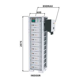 30kW 54kwh Outdoor <b>Energy</b> <b>Storage</b> <b>System</b> Smart Lithium Battery Pack BMS 3Phase Hybrid Solar <b>System</b> for Commercial Power Backup - Product Image 5