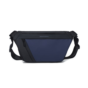 Color Blocking Large Capacity Men's Chest Crossbody Sling <b>Bags</b> Waterproof Designer Anti-Theft Features Zipper Soft for Business - Product Image 5