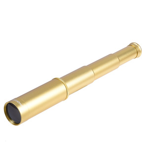 25X40 Monocular Telescope Gold Aluminum Body Outdoor Portable Civil Telescope With Lens Cover And Cleaning Cloth - Product Image 5