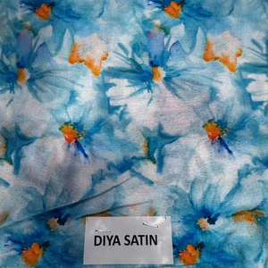 ผ้าซาตินพิมพ์ลายดิจิทัลแบบกำหนดเองได้ น้ำหนักเบา คุณภาพดี สำหรับตัดเย็บเสื้อผ้าและชุดเดรส ราคาขายส่ง - Product Image 1