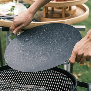 Çok fonksiyonlu kızartma tavası kore açık barbekü ızgara yapışmaz karbon çelik tencere kızartma et ızgara tavası - Product Image 5