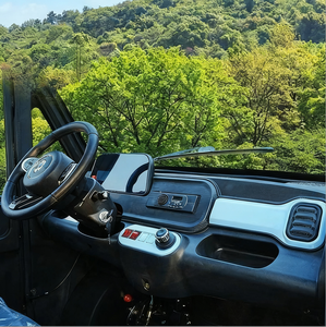 รถกระบะบรรทุกไฟฟ้าขับเคลื่อนล้อเดียว 60 โวลต์ ความเร็ว 45 กม./ชม. สำหรับการซื้อจำนวนมาก พร้อมกล้อง ที่นั่งหนัง กล่องเก็บสัมภาระ สำหรับถนนในเมือง - Product Image 6