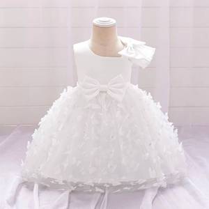 Robe de princesse sans manches pour filles HP, robe de tutu en tulle à fleurs 3D pour enfants, robe de fête d'anniversaire pour tout-petits, robe de baptême pour bébé, tenue de scène - Product Image 6