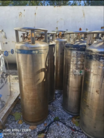 Récipient cryogénique Dewar à double paroi en SUS304 pour oxygène liquide, azote liquide, argon liquide, cylindre isolé sous vide haute sécurité