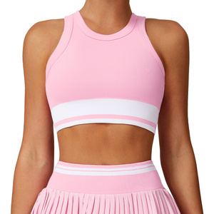 Reggiseno da donna a compressione di supporto da Yoga ad alto impatto con costine elasticizzato traspirante regolabile con stampa in Spandex imbottita XL - Product Image 1