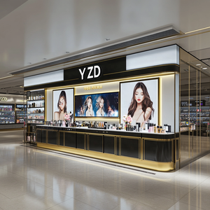 <span class=keywords><strong>King</strong></span> Display moderno con struttura in metallo mensola in legno per cassettiere Set per negozi al dettaglio che vendono tappi per snack cosmetici - Product Image 2