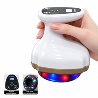 Appareil de massage anti-cellulite par luminothérapie rouge pour bras, jambes et dos, 6 modes de succion, ventouse Gua Sha, masseur amincissant corporel en pierre Bian, USB