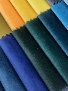 Tela de Terciopelo Holandés Lisa Impermeable de 250 g/m², Color Azul Sólido, Tacto Suave, para Tapicería de Sofás y Sillones - Product Image 4