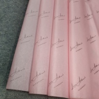 Papier de Soie Rose Personnalisé avec Logo Imprimé pour Emballage de Vêtements et Chaussures