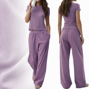 Conjunto Deportivo de 2 Piezas para Mujer, de Alta Calidad, Casual, Holgado, para Yoga, Transpirable, de Secado Rápido, Spandex/Nylon, para Gimnasio y Fitness - Product Image 1