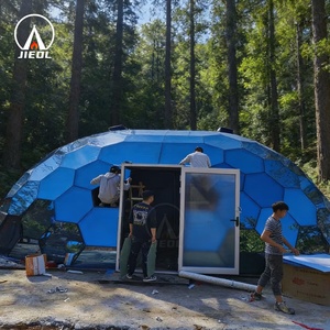 JIEOL Maison en verre en forme de dôme 5M/6M/7M, maison de glamping de luxe transparente avec salle de bain - Product Image 2
