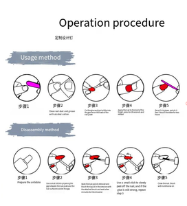 24 pièces en gros, ongles en acrylique 3D semi-faits à la main à presser pour les doigts, motif fleur tropicale, forme amande, perle, carré, pour salon de manucure - Product Image 6
