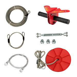 Protège-mains CTSC Adrenaline certifié CE pour tyrolienne Dream Freedom, écologique, plaqué métal, pour l'aventure en plein air et la sécurité en extérieur - Product Image 1