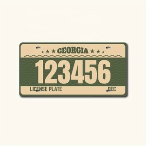 H-0108 <span class=keywords><strong>Targa</strong></span> Automobilistica Americana Decorativa in Alluminio di Alta Qualità, Personalizzabile, con Goffratura, Souvenir - Product Image 6