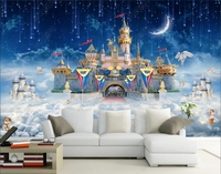Papier peint personnalisé à peler et coller pour chambre d'enfant Photos murales 3D de dessins animés