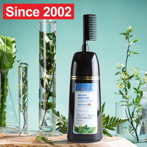 Tinte Permanente para el Cabello Totalmente Negro, Crema Cristalina en Formato Champú, Bajo en Amoníaco, Ingredientes Naturales, Cubre las Canas, Fórmula Nutritiva - Product Image 4