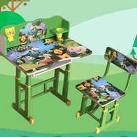 Bureau d'Écriture Réglable en Hauteur pour Enfants, Bureau à Domicile pour Élèves du Primaire, Ensemble Table et Chaise d'Étude