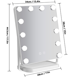 Bàn trang điểm để bàn cá nhân hóa bán buôn có gương đèn LED, gương trang điểm của nhà sản xuất - Product Image 5