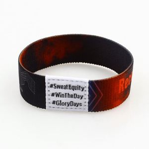 สายรัดข้อมือผ้าทอหลากสีแฟชั่นพร้อมโลโก้สั่งทำพิเศษสำหรับงานปาร์ตี้และเทศกาล - Product Image 1