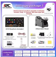 I2C Multimeter C10 Pengukur Amper Gelombang Digital Presisi untuk Alat Ponsel, Deteksi Pengisian Daya, Pengukuran Tegangan, dan Penguji
