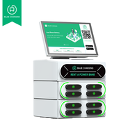 Pour les cafés Bar kiosque de charge d'urgence chargeur de paiement NFC téléphone portable vente batterie externe Terminal Powerbank Station