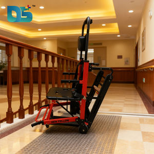 모든 알루미늄 합금 프레임 접이식 전기 계단 등산가 휠체어 Pvc 시트 리튬 배터리 등산가 휠체어 - Product Image 4