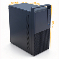 Boîtier PC Antec Pyramid Mid Tower Pcooling Matx avec ventilateurs, compatible avec les cartes mères ATX, en tôle métallique