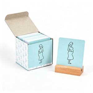 Tarjetas de Afirmación de Salud Mental con Frases Inspiradoras en Papel Mate Personalizadas OEM, Tarjetas de Refirmación para Mujeres Embarazadas - Product Image 3