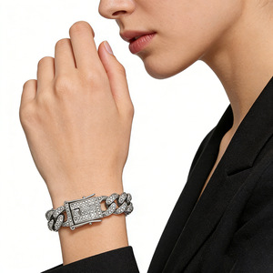 Accesorios de Moda, Collar de <span class=keywords><strong>Cadena</strong></span> Cubana para Hombre y Mujer, Chapado en Aleación, Estilo Hip Hop - Product Image 2