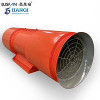 Ventilateurs axiaux industriels personnalisés haute performance à faible bruit, ventilateurs de ventilation de tunnel à entraînement direct pour le flux d'air